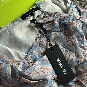NWT MISS ME flowy tank blouse